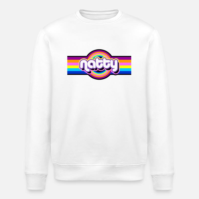 Natty Rainbow - Stanley/Stella Unisex Bio-Sweatshirt ROLLER - Weiß