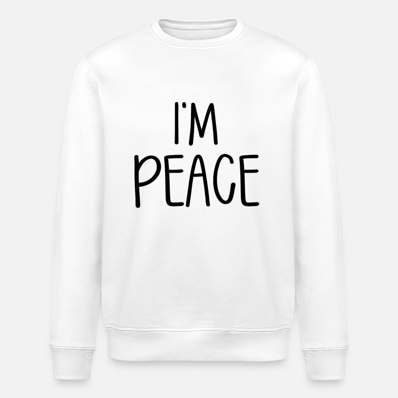 I'm Peace Partnerlook - Stanley/Stella Unisex Bio-Sweatshirt ROLLER - Weiß
