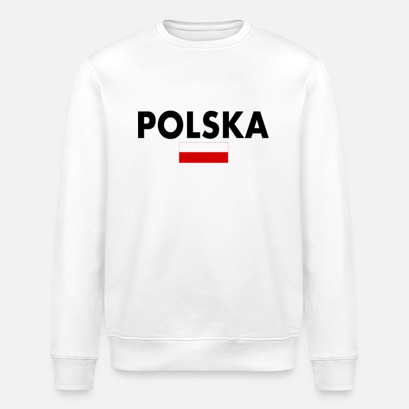 Pologne - Sweat bio ROLLER Stanley/Stella Unisexe - blanc