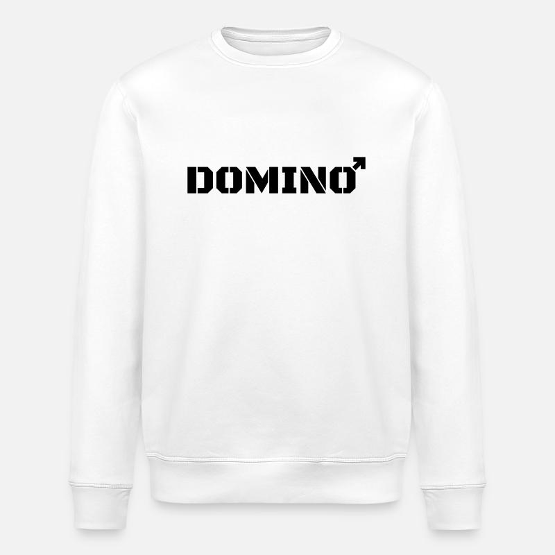 Domino statt Domina - Stanley/Stella Unisex Bio-Sweatshirt ROLLER - Weiß