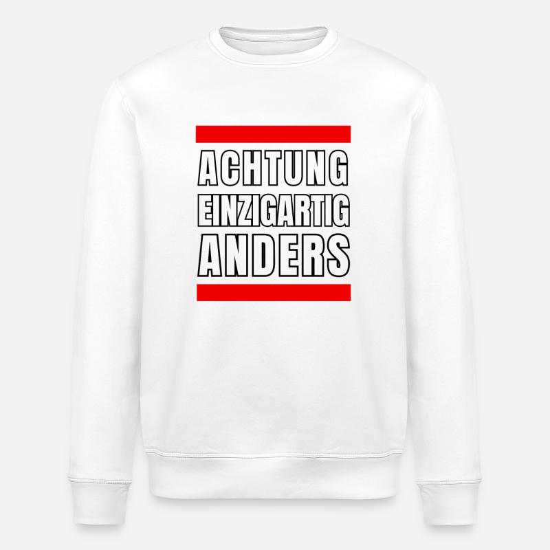 Einzigartig Anders - Stanley/Stella Unisex Bio-Sweatshirt ROLLER - Weiß