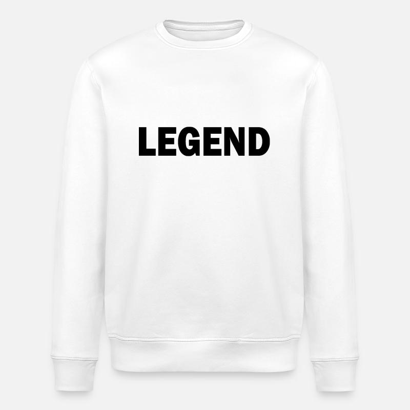 Legend - Sweat bio ROLLER Stanley/Stella Unisexe - blanc