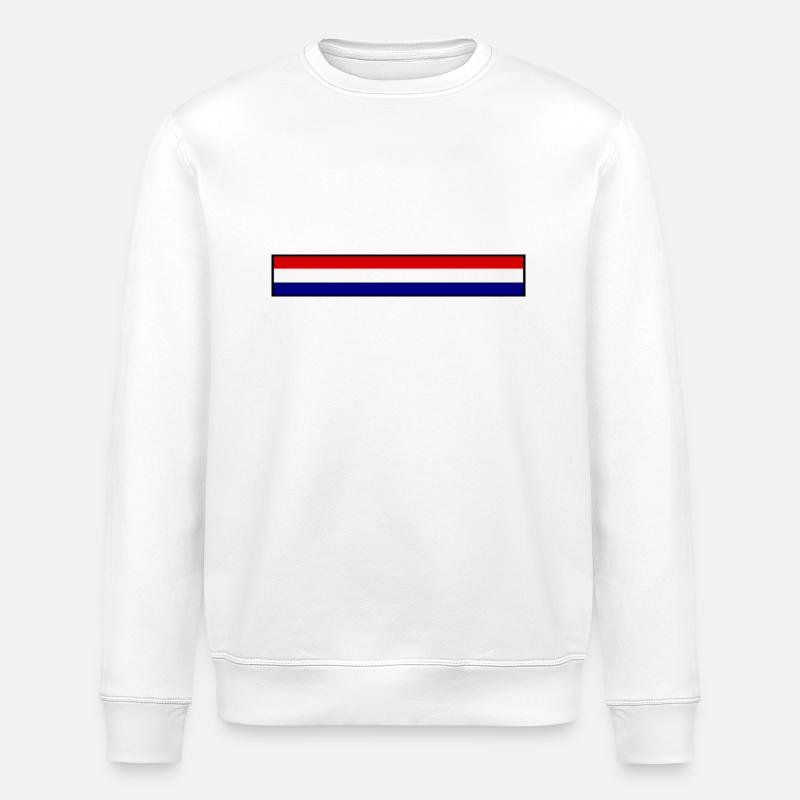 Drapeau Hollande - Sweat bio ROLLER Stanley/Stella Unisexe - blanc