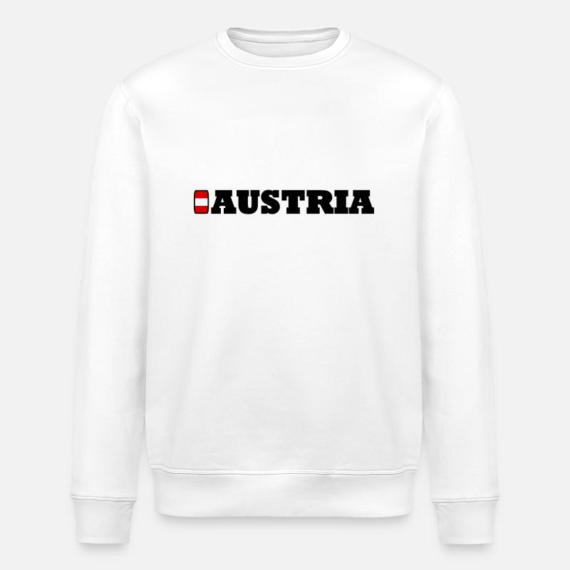 Austria / Austria - Stanley/Stella ROLLER Unisex Organic Sweatshirt - white