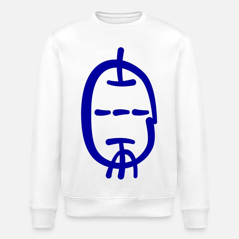 Triode im Kalligrafie Stil - Stanley/Stella Unisex Bio-Sweatshirt ROLLER - Weiß