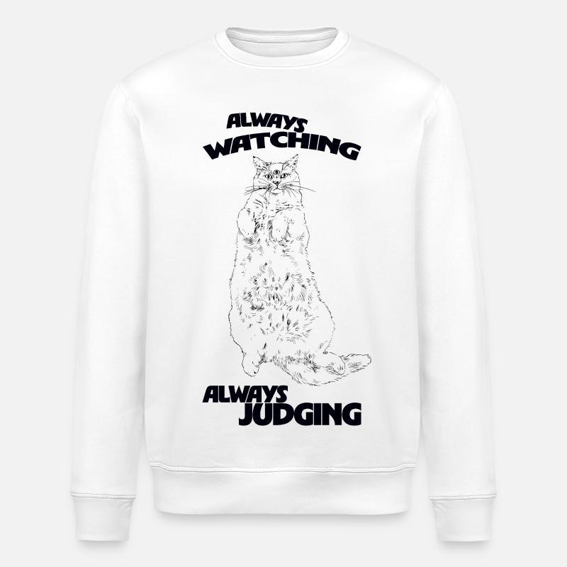 TOUJOURS À OBSERVER, TOUJOURS À JUGER - Sweat bio ROLLER Stanley/Stella Unisexe - blanc