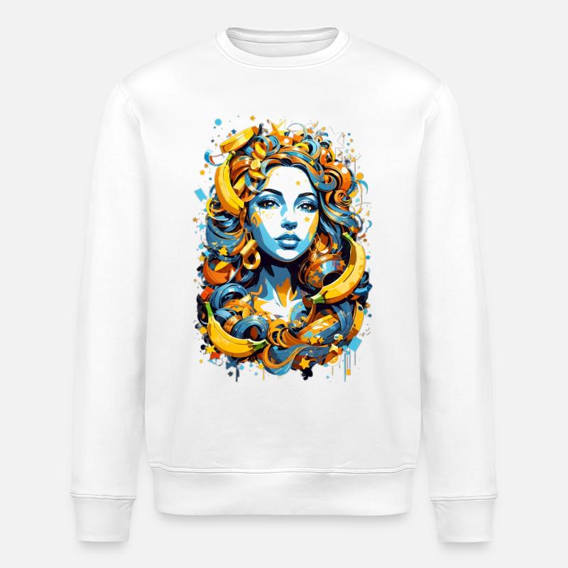Femme banane - Sweat bio ROLLER Stanley/Stella Unisexe - blanc
