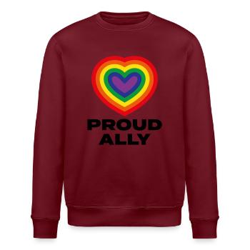 Proud Ally - Stanley/Stella ROLLER Unisex Organic Sweatshirt - white - Front - Nik (191cm)