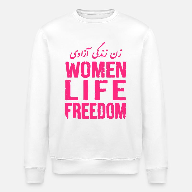 Women life freedom - Stanley/Stella Unisex Bio-Sweatshirt ROLLER - Weiß