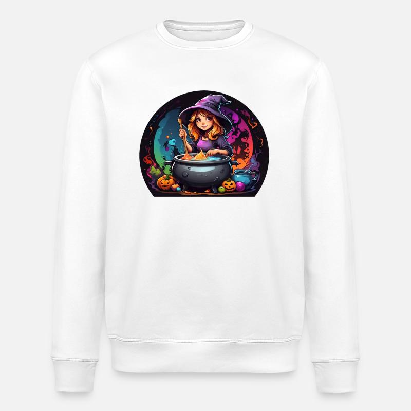 Apprentice Witch - Stanley/Stella ROLLER Unisex Organic Sweatshirt - white