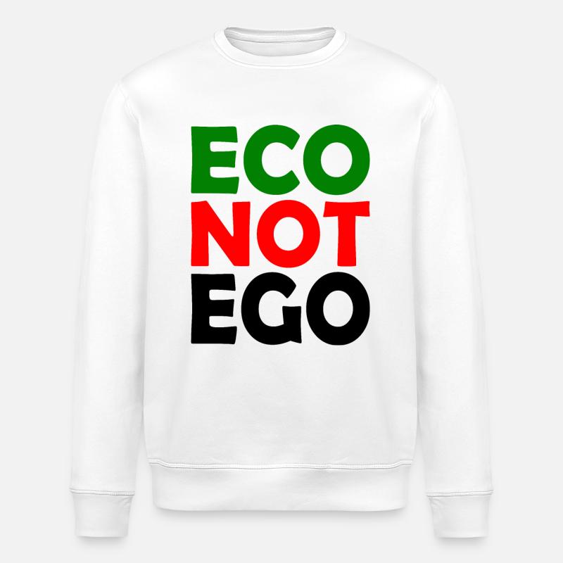 Eco not ego - Sweat bio ROLLER Stanley/Stella Unisexe - blanc