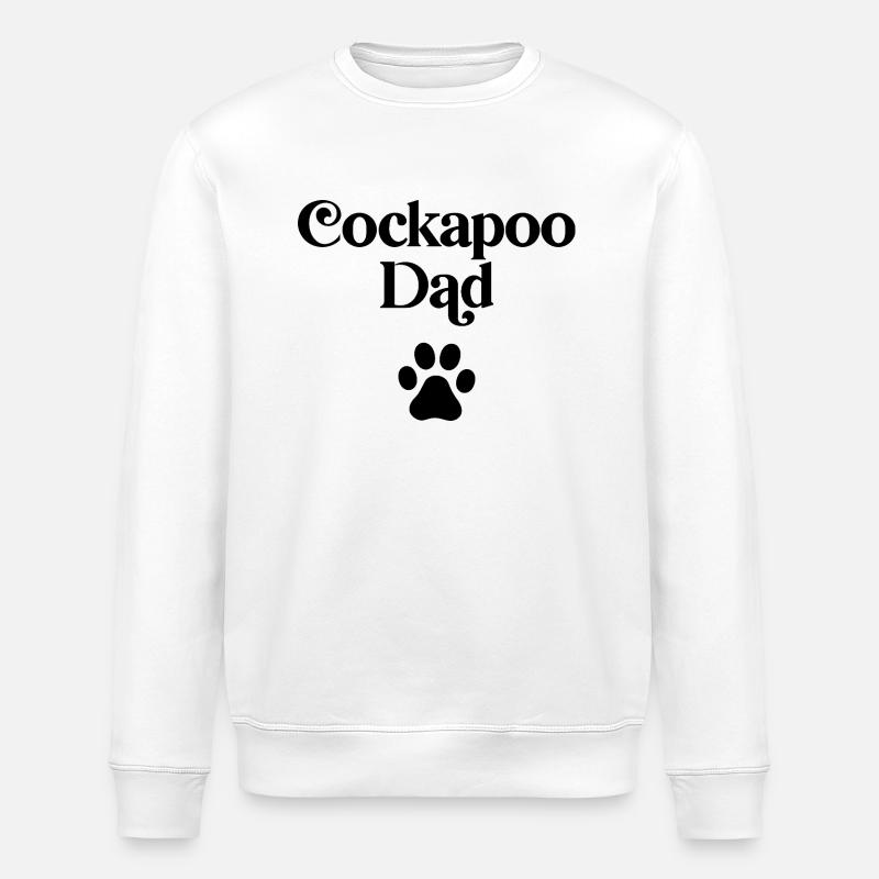 Papa Cockapoo - Sweat bio ROLLER Stanley/Stella Unisexe - blanc