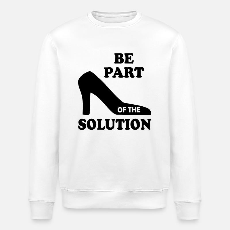 Be part of the solution - Sweat bio ROLLER Stanley/Stella Unisexe - blanc