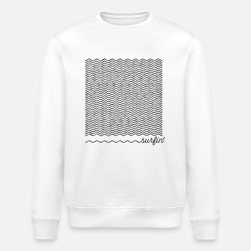 surfin' - Stanley/Stella Unisex Bio-Sweatshirt ROLLER - Weiß