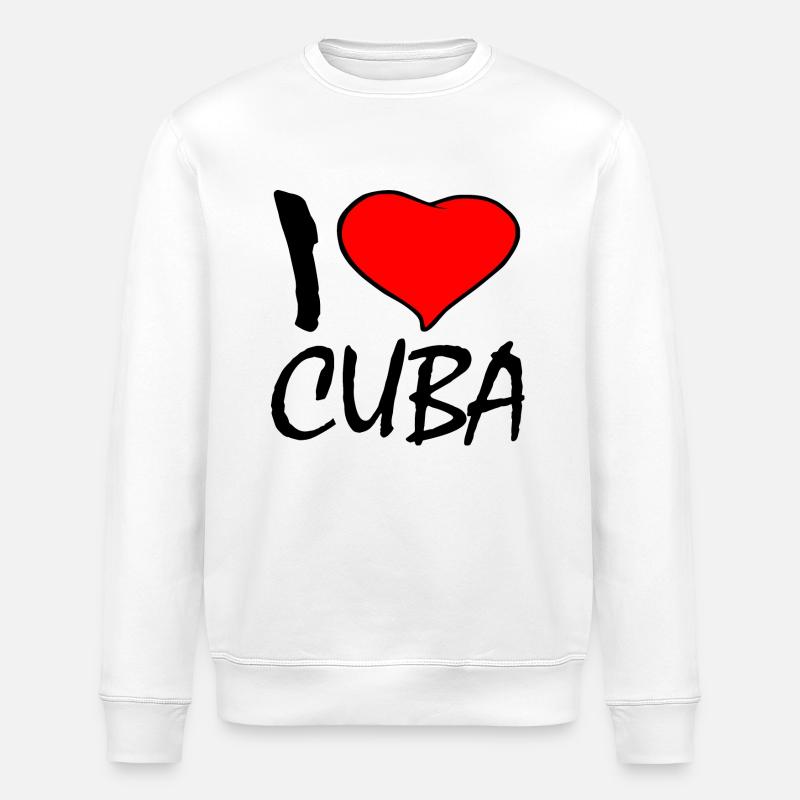 Cuba - Stanley/Stella Unisex Bio-Sweatshirt ROLLER - Weiß
