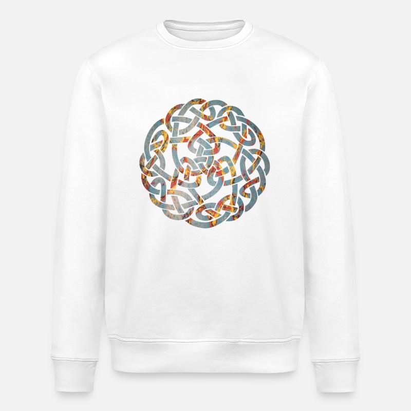 noeud celtique 5 e 19 - Sweat bio ROLLER Stanley/Stella Unisexe - blanc