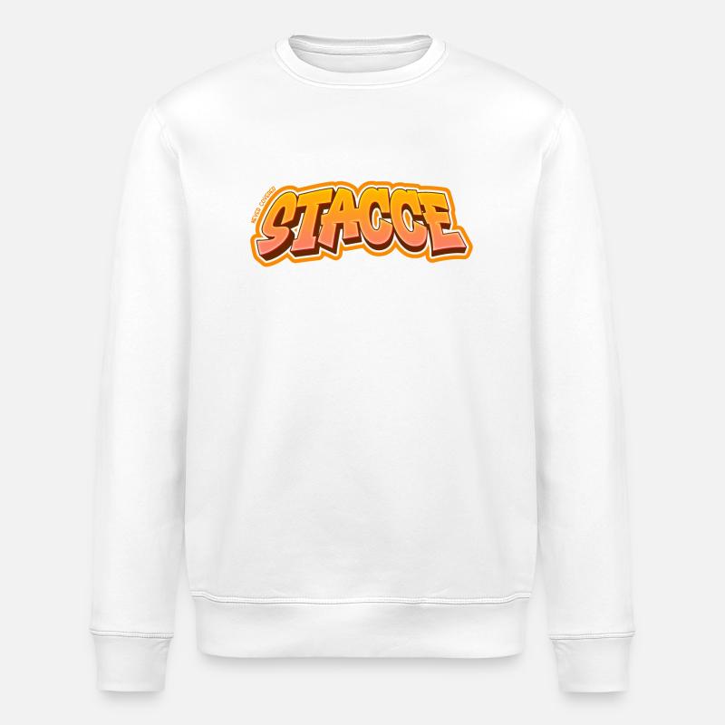 Römische Sätze "STACCE" - Stanley/Stella Unisex Bio-Sweatshirt ROLLER - Weiß