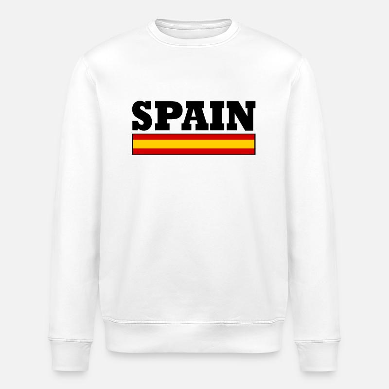 Drapeau Espagne - Sweat bio ROLLER Stanley/Stella Unisexe - blanc