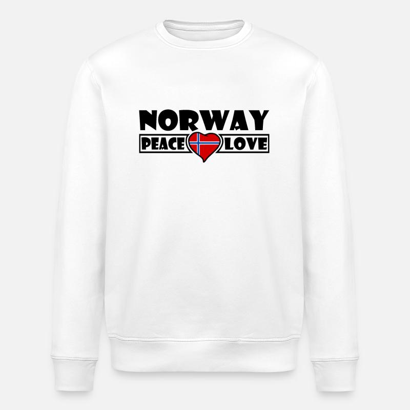 Norwegen - Stanley/Stella Unisex Bio-Sweatshirt ROLLER - Weiß