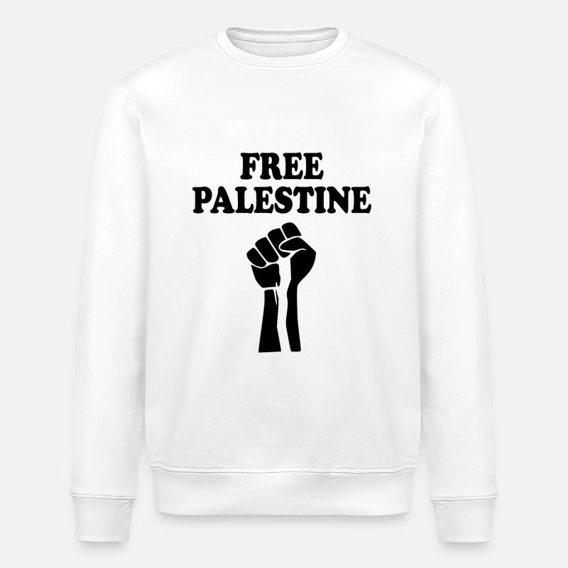 Free palestine - Stanley/Stella Unisex Bio-Sweatshirt ROLLER - Weiß