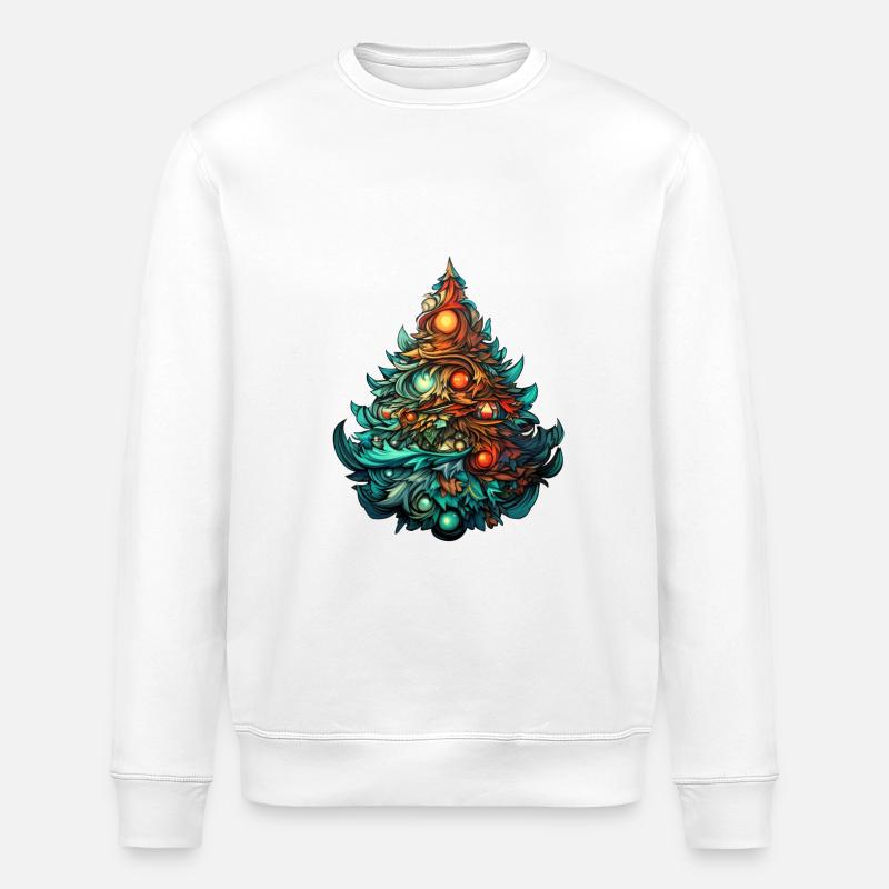 Christbaum - Stanley/Stella Unisex Bio-Sweatshirt ROLLER - Weiß