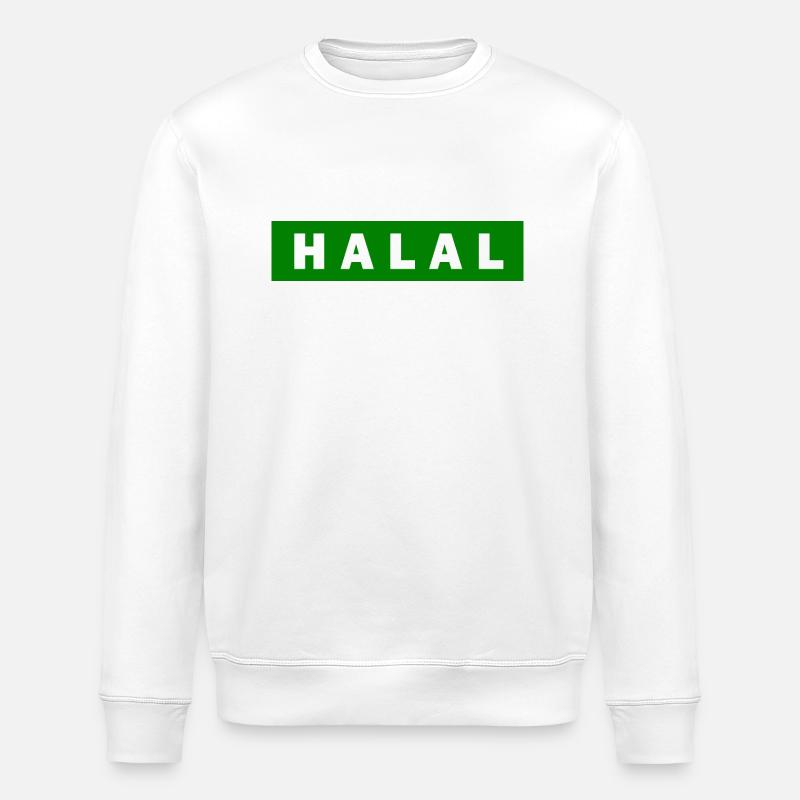Halal - Stanley/Stella ROLLER Unisex Organic Sweatshirt - white