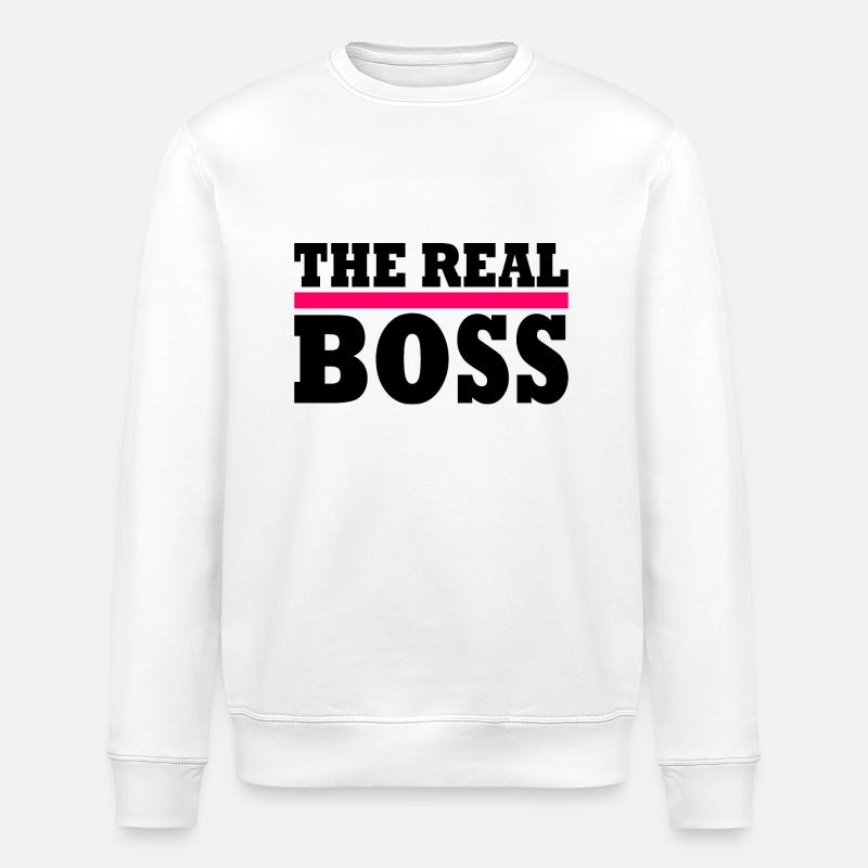 The real boss - Sweat bio ROLLER Stanley/Stella Unisexe - blanc