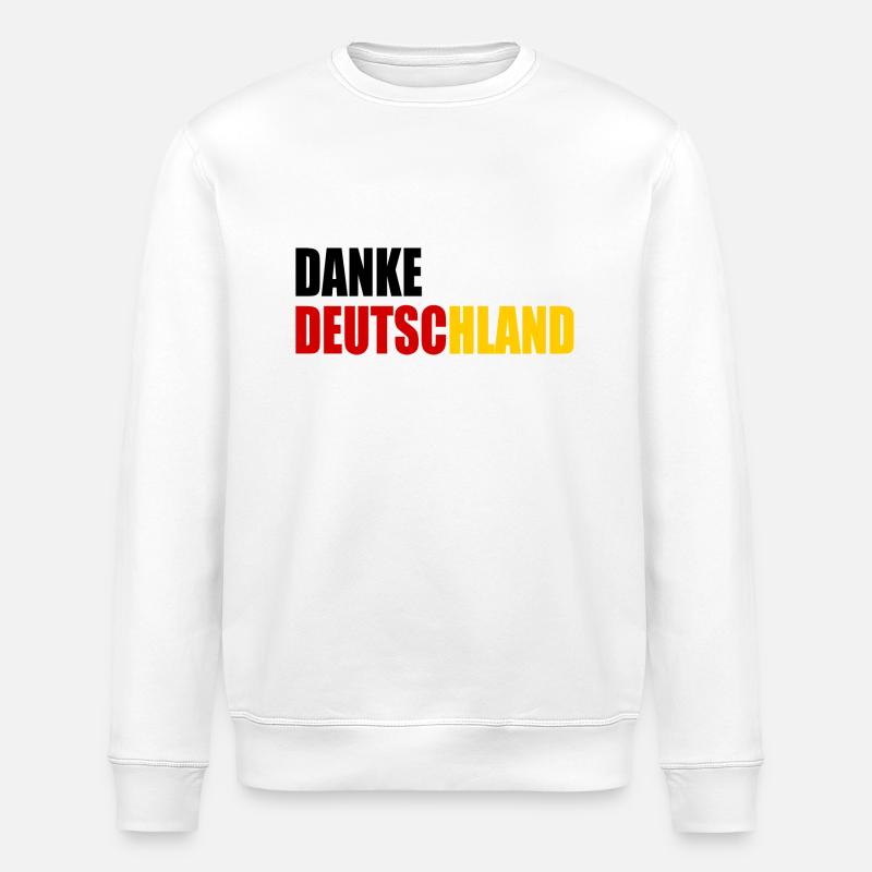Merci allemagne - Sweat bio ROLLER Stanley/Stella Unisexe - blanc