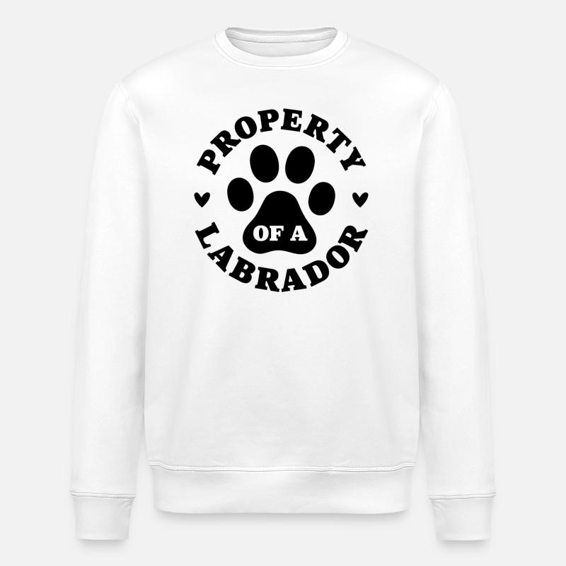 Eigentum eines Labradors - Stanley/Stella Unisex Bio-Sweatshirt ROLLER - Weiß