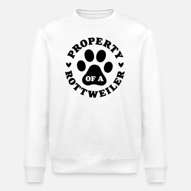 Propriété d’un Rottweiler - Sweat bio ROLLER Stanley/Stella Unisexe - blanc