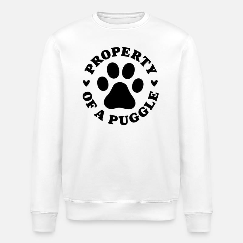 Eigenschaft eines Puggle - Stanley/Stella Unisex Bio-Sweatshirt ROLLER - Weiß