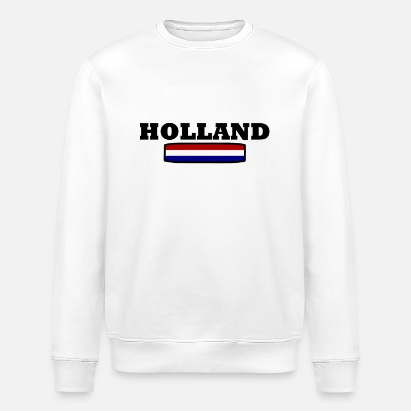 HOLLAND - Sweat bio ROLLER Stanley/Stella Unisexe - blanc