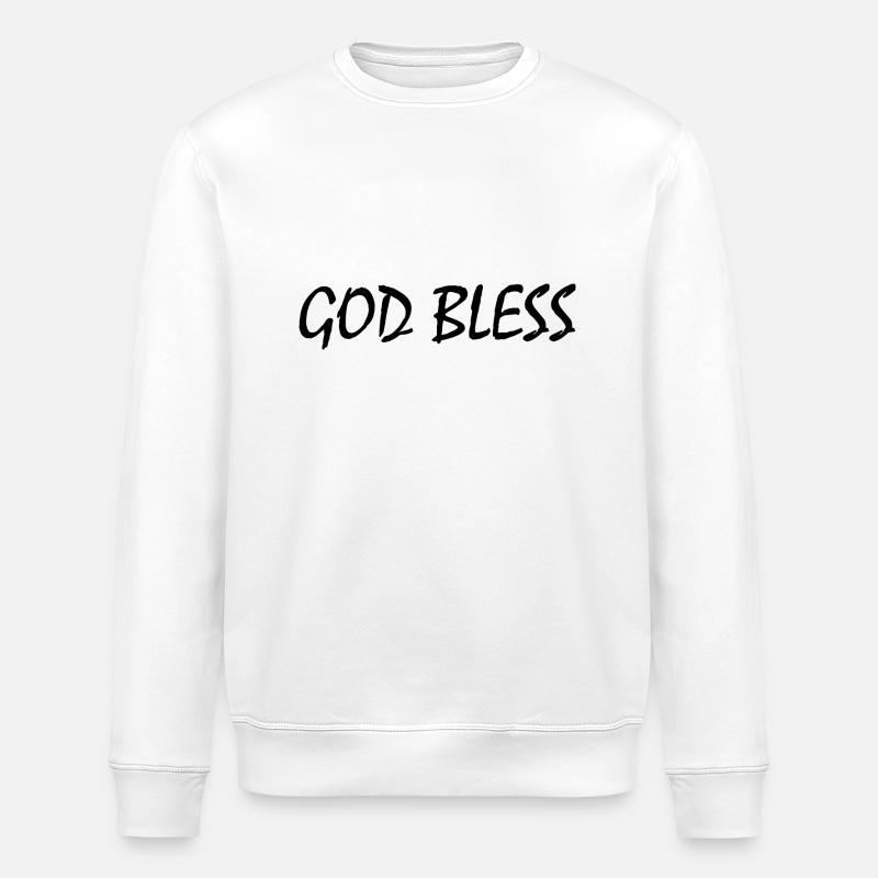 God bless - Stanley/Stella Unisex Bio-Sweatshirt ROLLER - Weiß