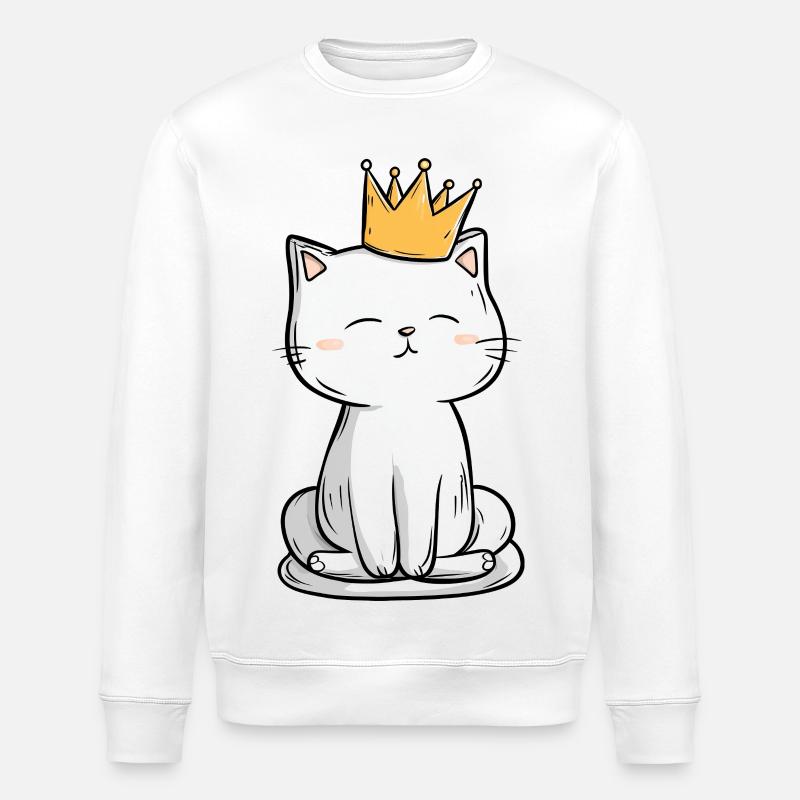 Roi des chats - Sweat bio ROLLER Stanley/Stella Unisexe - blanc