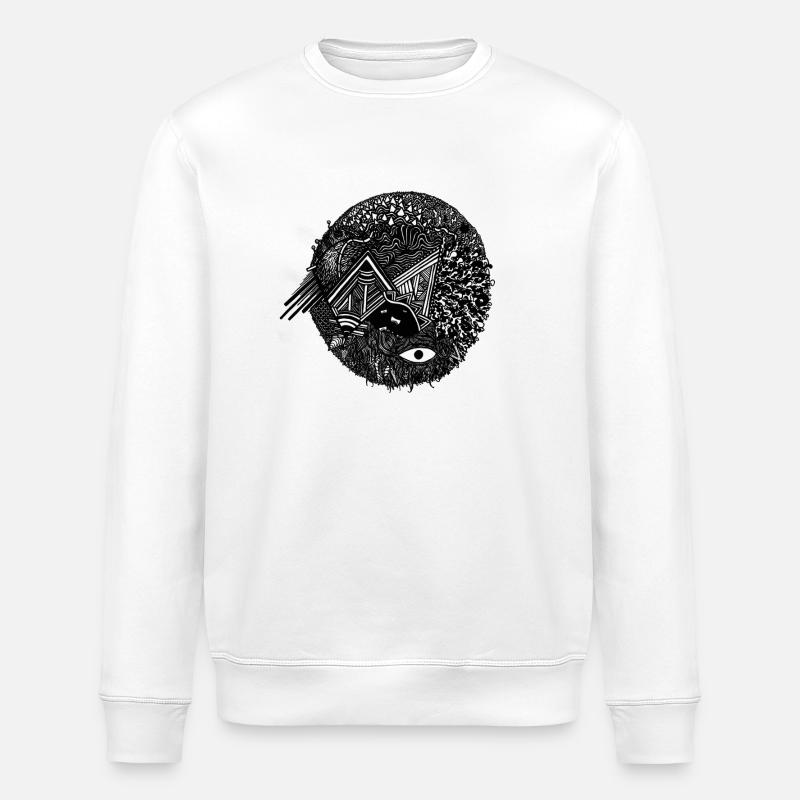 seltsame Welt - Stanley/Stella Unisex Bio-Sweatshirt ROLLER - Weiß