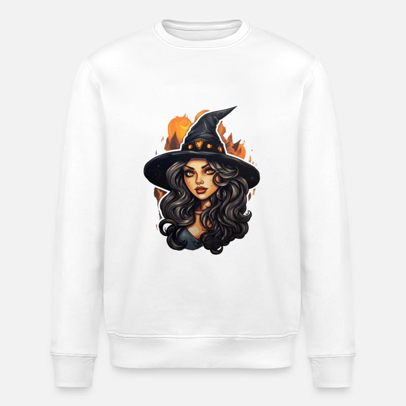 Sorcière - Sweat bio ROLLER Stanley/Stella Unisexe - blanc