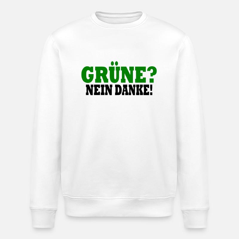 grüne nein danke - Stanley/Stella Unisex Bio-Sweatshirt ROLLER - Weiß