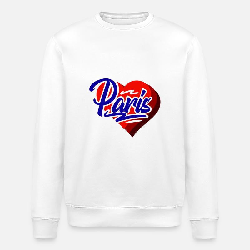 Paris - Sweat bio ROLLER Stanley/Stella Unisexe - blanc