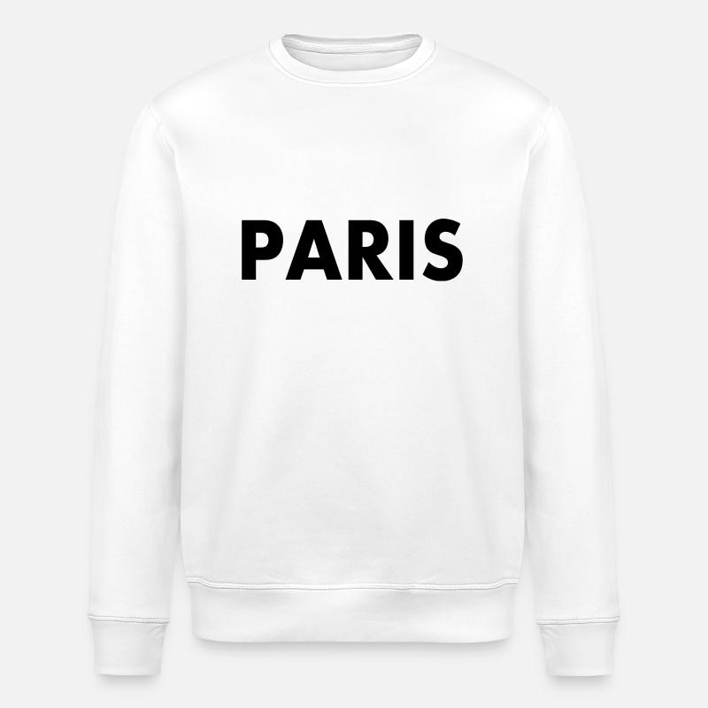 Paris - Sweat bio ROLLER Stanley/Stella Unisexe - blanc