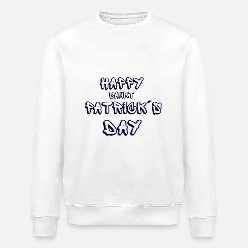 Saint Patrick's - Stanley/Stella ROLLER Unisex Organic Sweatshirt - white