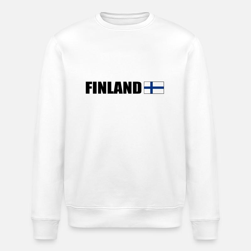 Finnland - Stanley/Stella Unisex Bio-Sweatshirt ROLLER - Weiß