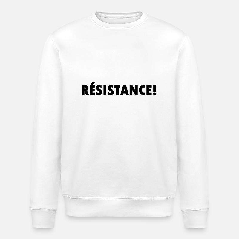 Résistance - Sweat bio ROLLER Stanley/Stella Unisexe - blanc