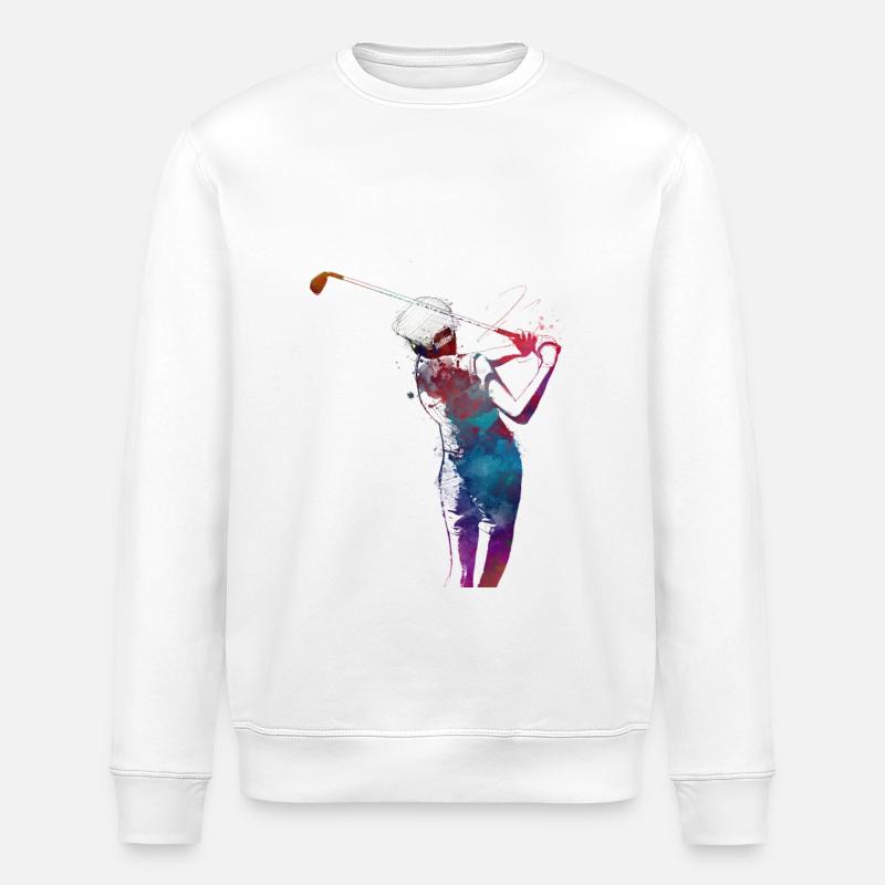 Sport-Golfer - Stanley/Stella Unisex Bio-Sweatshirt ROLLER - Weiß