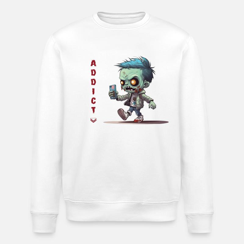 Handyholiker - Sweat bio ROLLER Stanley/Stella Unisexe - blanc