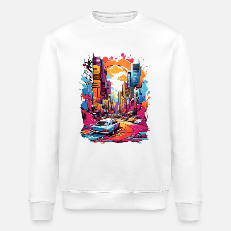 Stadtbild - Stanley/Stella Unisex Bio-Sweatshirt ROLLER - Weiß