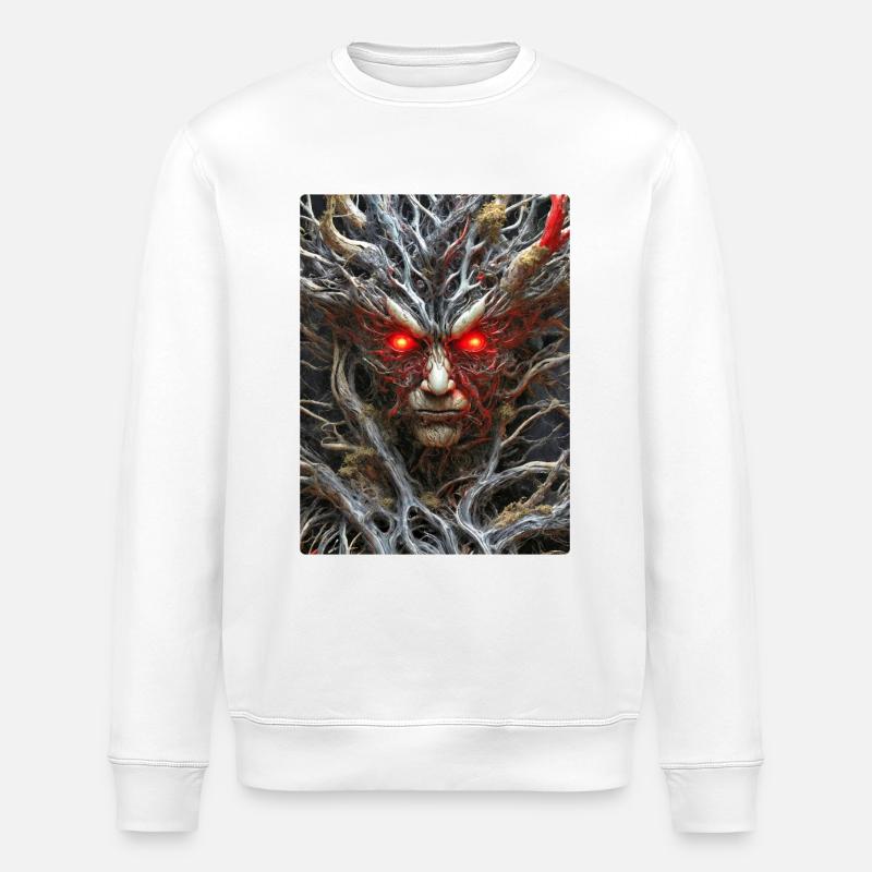 Spooky Plants 1.22 - Stanley/Stella ROLLER Unisex Organic Sweatshirt - white