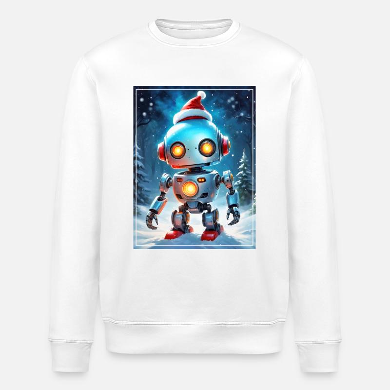 Robot Paysage d’Hiver 1.7 - Sweat bio ROLLER Stanley/Stella Unisexe - blanc