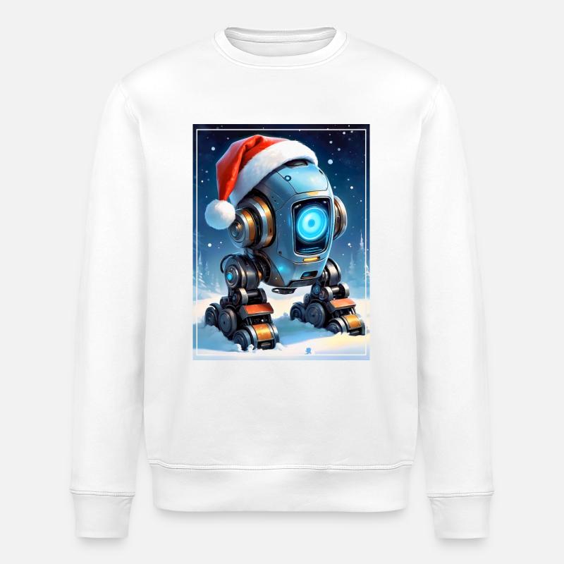 Robot Paysage d’Hiver 1.13 - Sweat bio ROLLER Stanley/Stella Unisexe - blanc