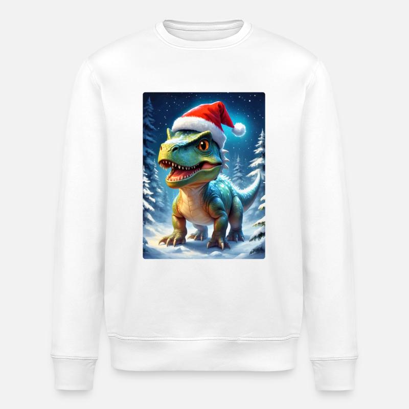 Winter Landscape Dino 2.9 - Stanley/Stella ROLLER Unisex Organic Sweatshirt - white
