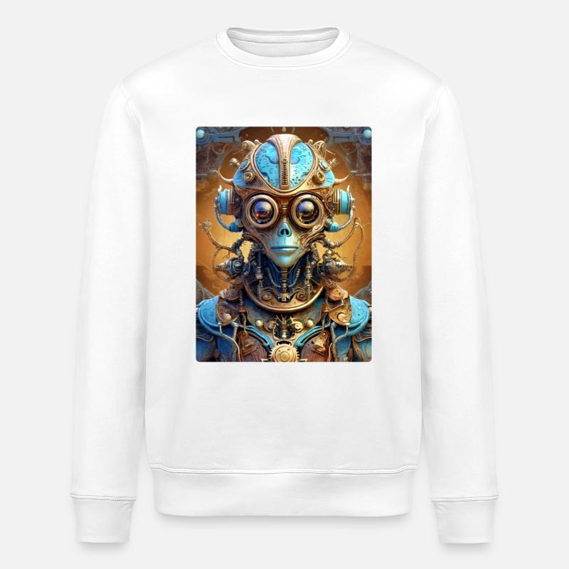 Extraterrestre steampunk 1.20 - Sweat bio ROLLER Stanley/Stella Unisexe - blanc